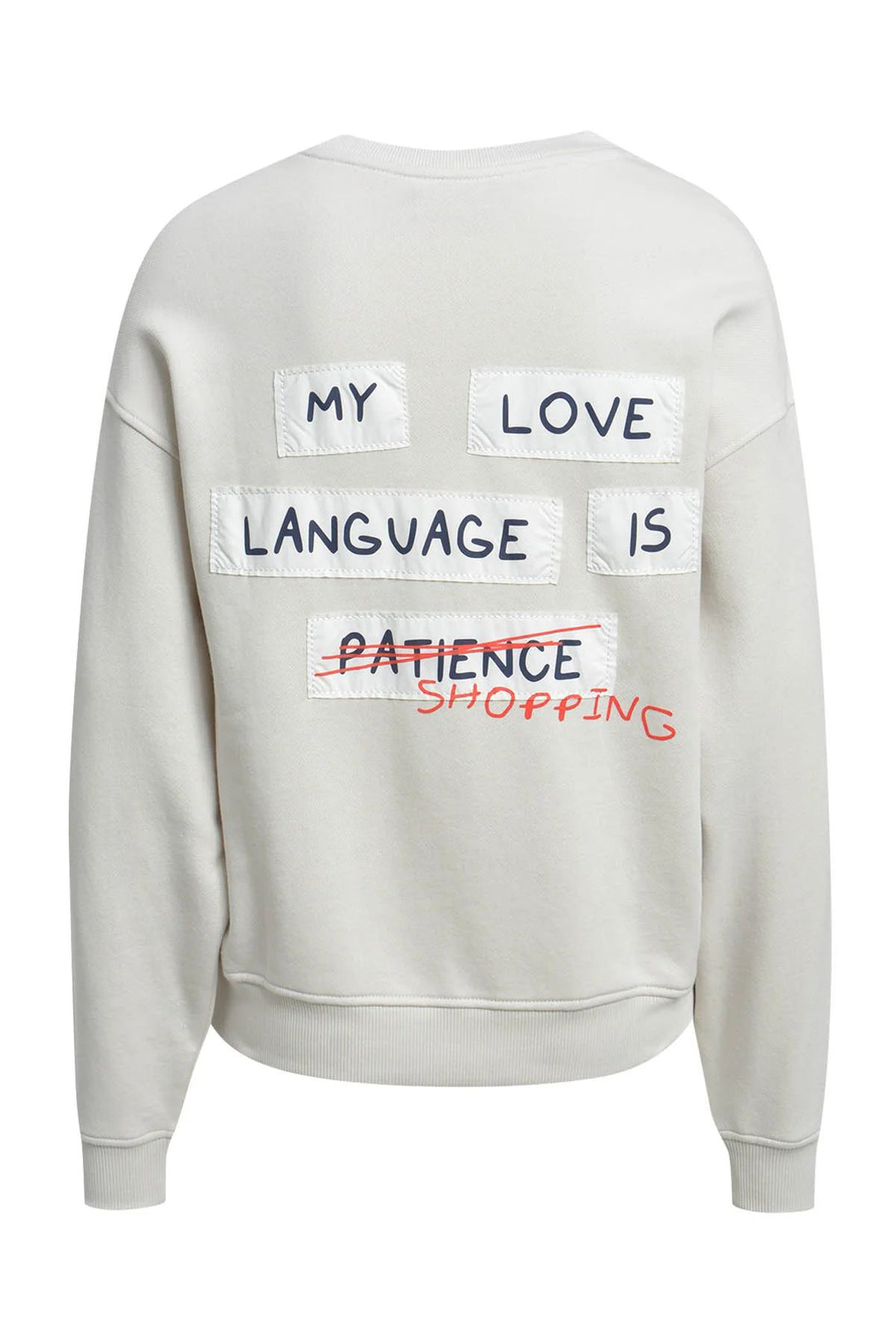 RELAXED SWEATSHIRT BACKPRINT, SAND 103 Bild 6
