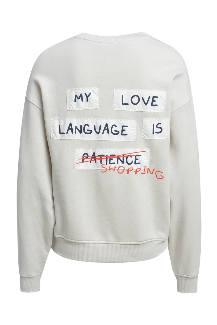 RELAXED SWEATSHIRT BACKPRINT, SAND 103 Bild 6