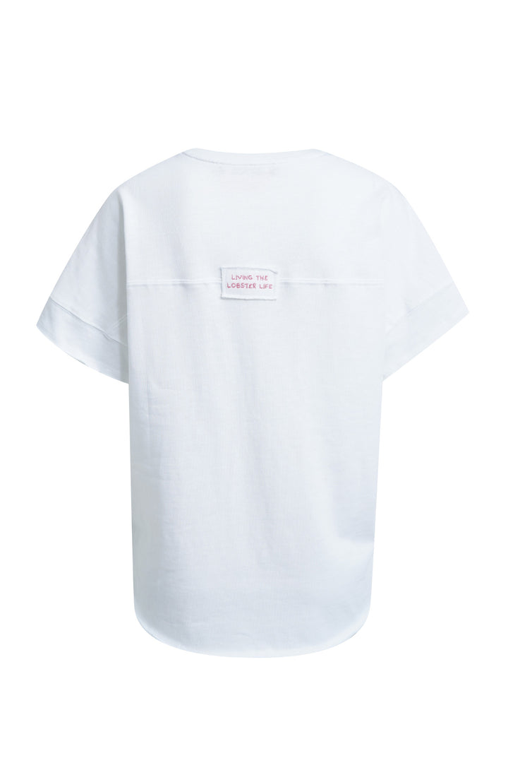 RELAXED SWEATSHIRT SHORT SLEEVE, WHITE 100 Bild 2