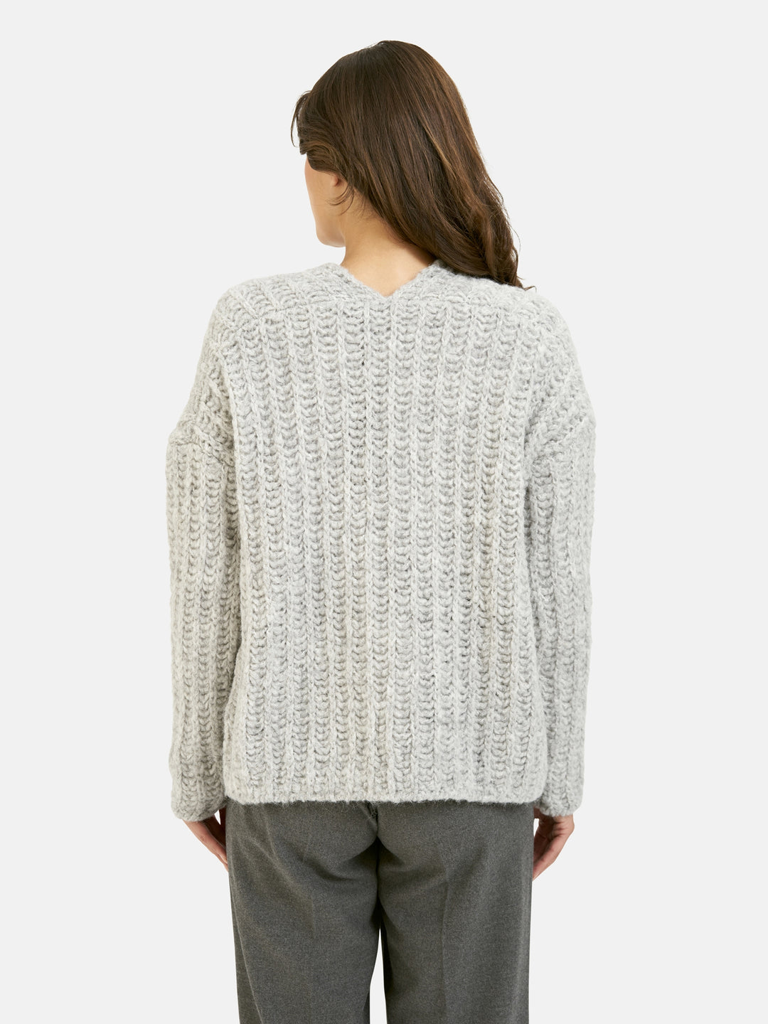 SHORT OPEN CARDIGAN, SILVER GREY MELANGE 811 Bild 4