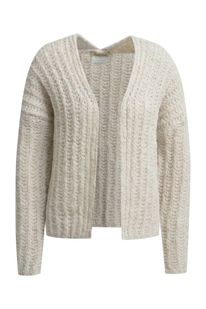 SHORT OPEN CARDIGAN, WOOL WHITE 105 Bild 1