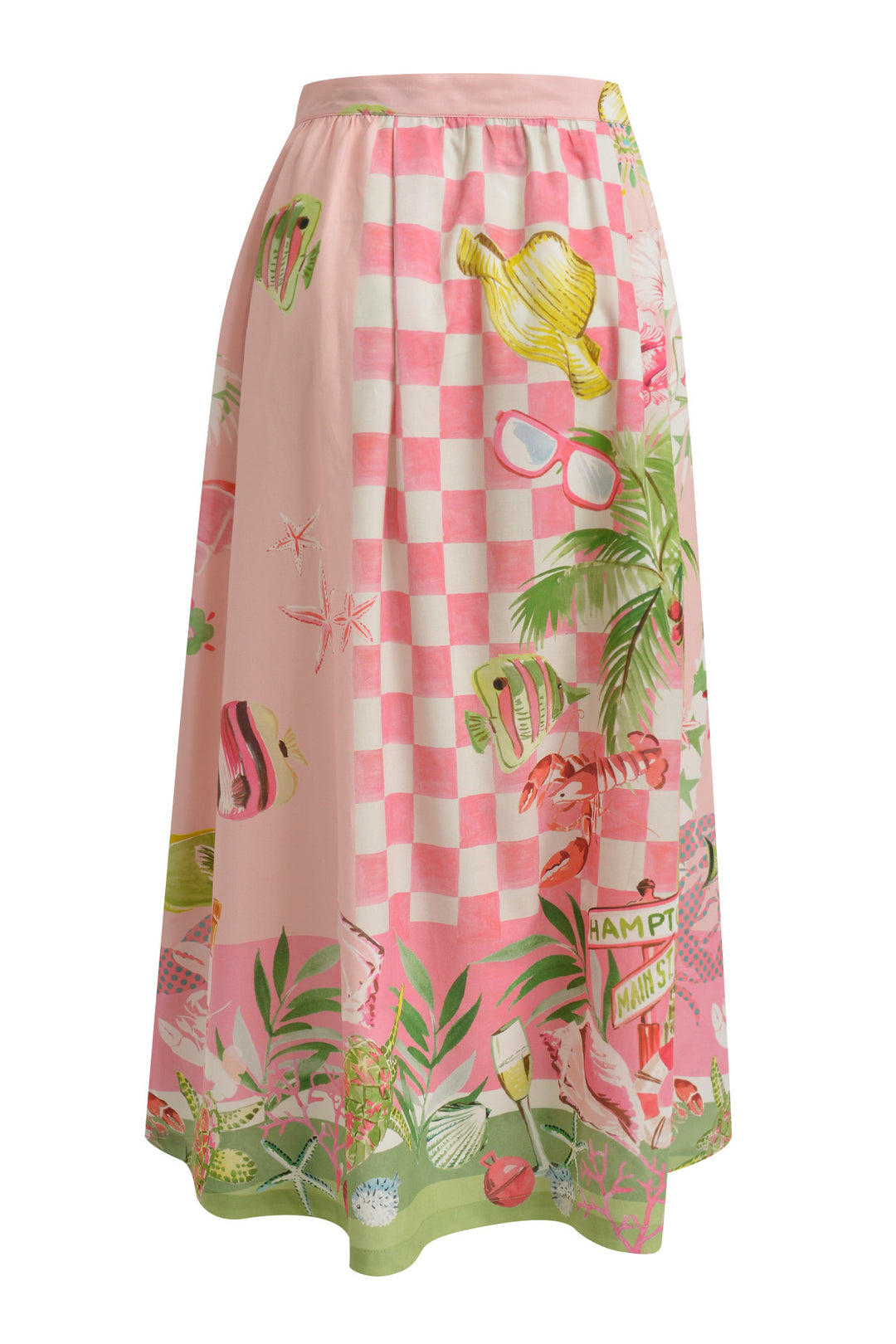 SKIRT WITH BUTTON, POWDER ROS� PRINT 1403 Bild 2