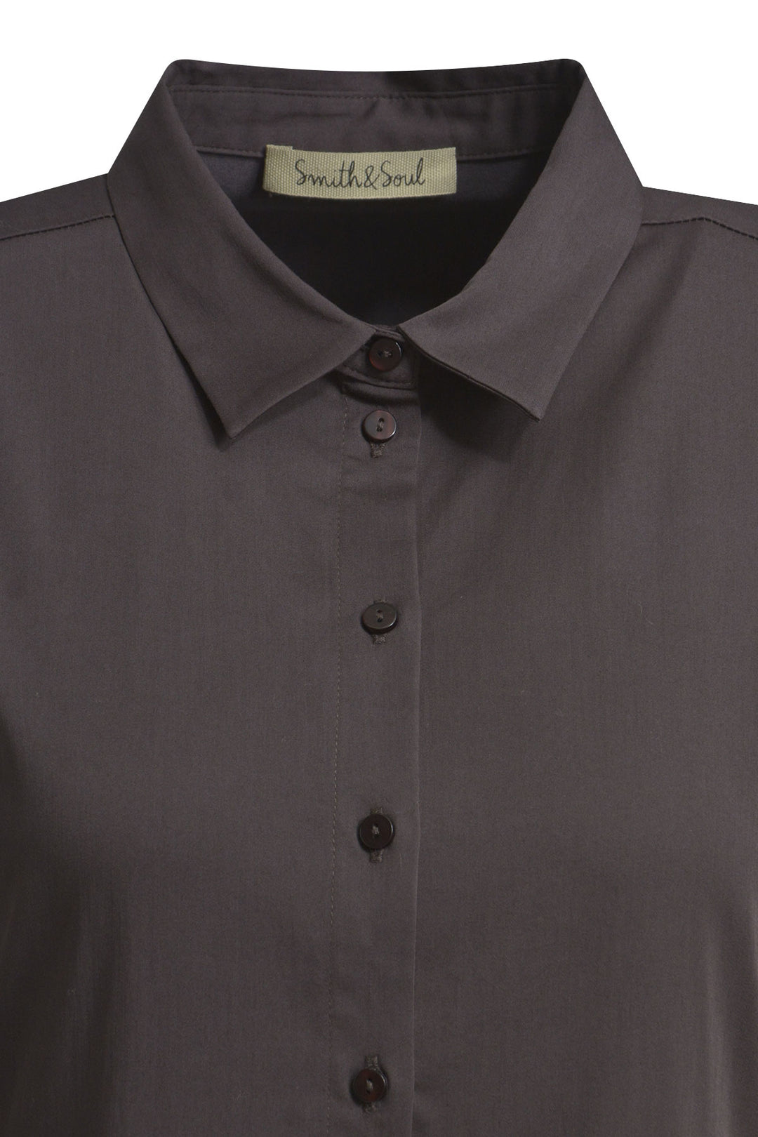 SOLID DRESS WITH PLEATS, CHOCO 903 Bild 3