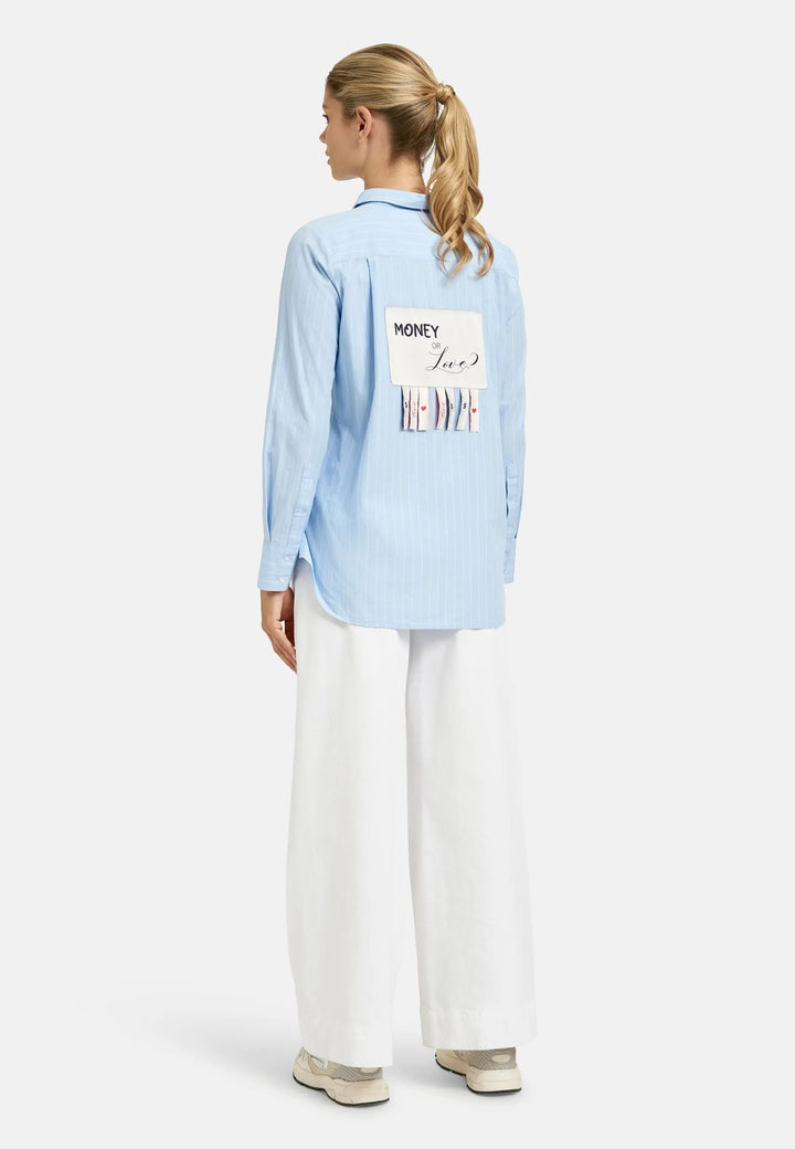 STRIPED BLOUSE WITH BACK PATCH, SKY PRINT 1602 Bild 3
