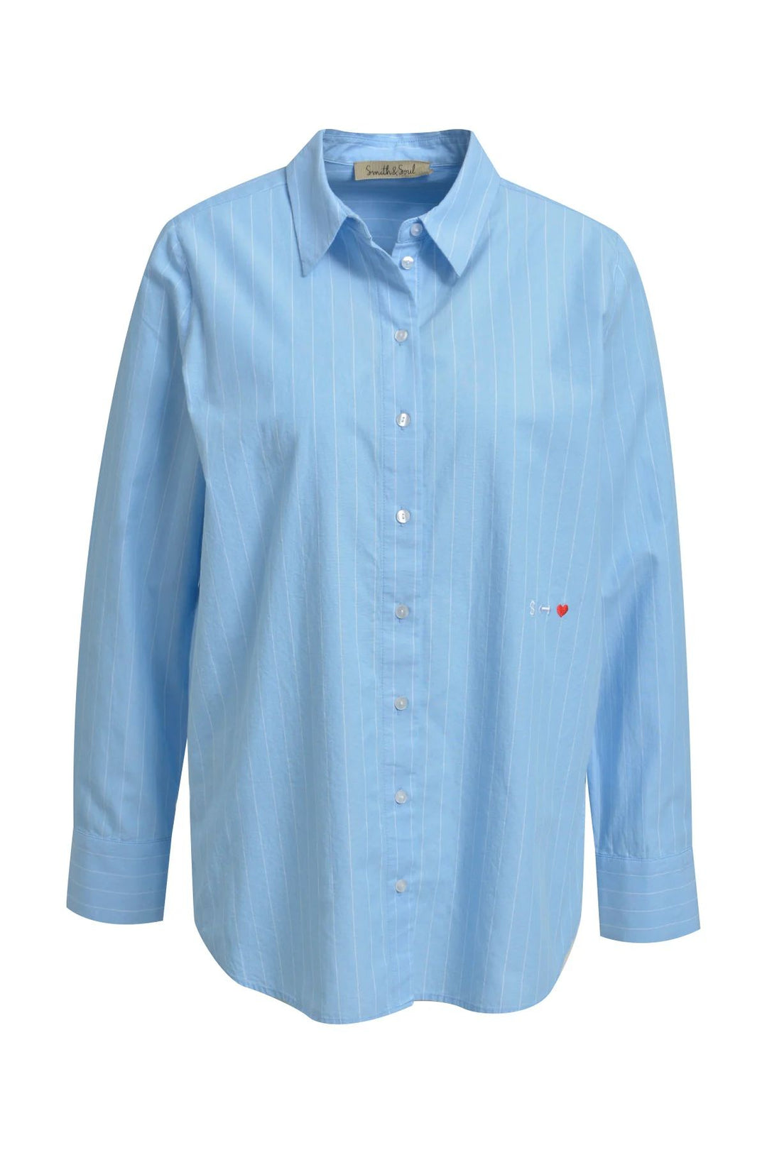 STRIPED BLOUSE WITH BACK PATCH, SKY PRINT 1602 Bild 6