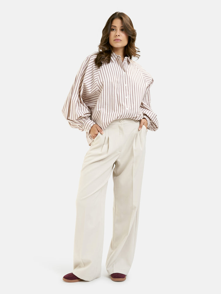 STRIPED DEEP RAGLAN BLOUSE, BORDEAUX PRINT 1413 Bild 5