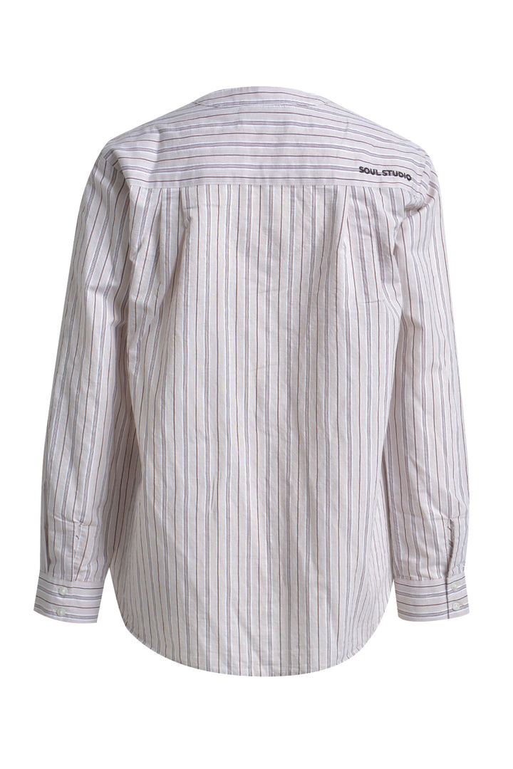 STRIPED V-NECK BLOUSE, CHOCO PRINT 1903 Bild 2