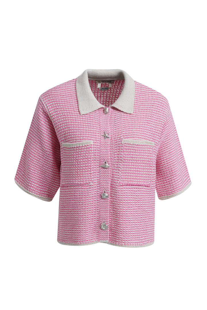 STRUCTURE STRIPE CARDIGAN, BUBBLEGUM PRINT 1452 Bild 1