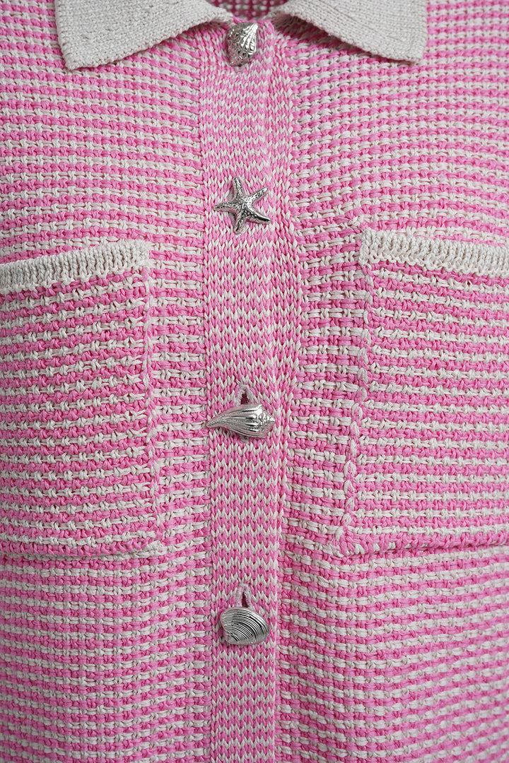 STRUCTURE STRIPE CARDIGAN, BUBBLEGUM PRINT 1452 Bild 3