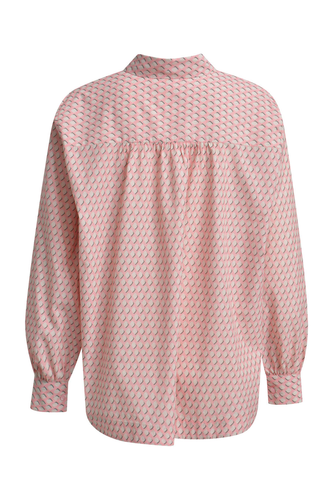 VOLUM SLV SHIRT COLLAR BLOUSE, BUBBLEGUM PRINT 1452 Bild 2