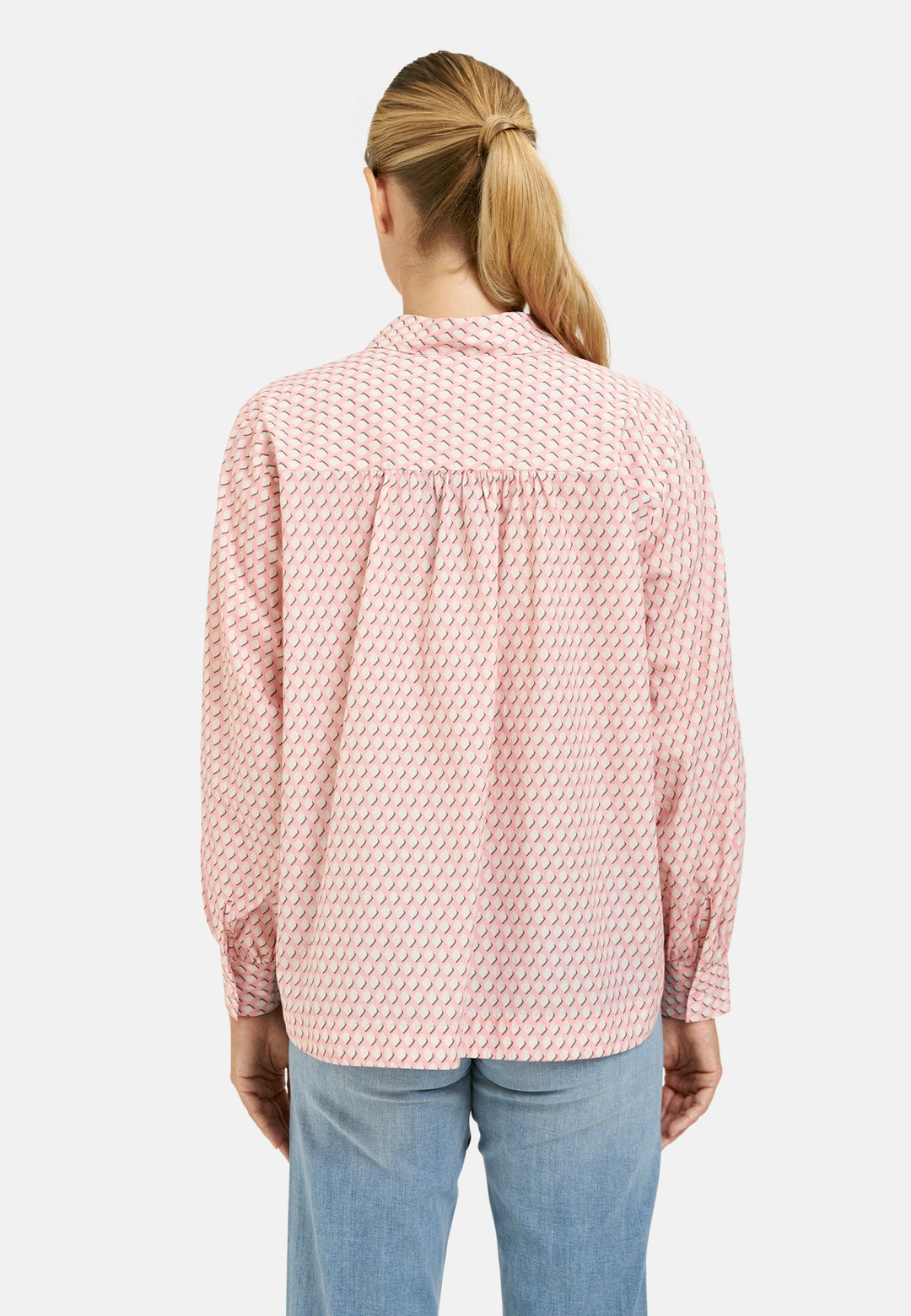VOLUM SLV SHIRT COLLAR BLOUSE, BUBBLEGUM PRINT 1452 Bild 4