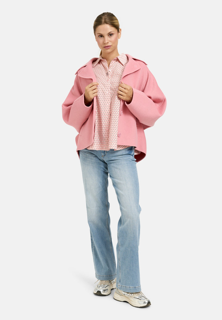 VOLUM SLV SHIRT COLLAR BLOUSE, BUBBLEGUM PRINT 1452 Bild 5