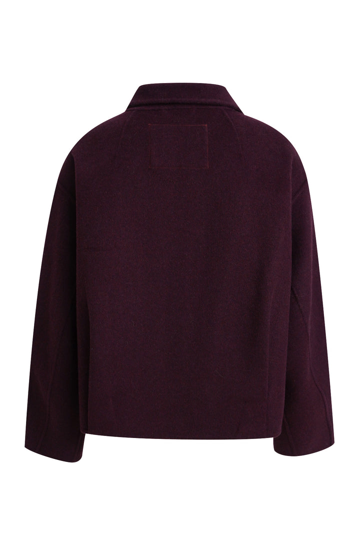 WOOLBLENDED SHORT JACKET, PLUM 508 Bild 6