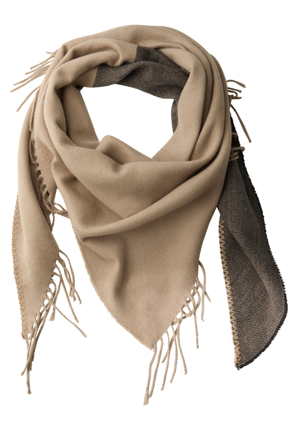 2 Color Triangle Double, flowing beige 27105 Bild 2