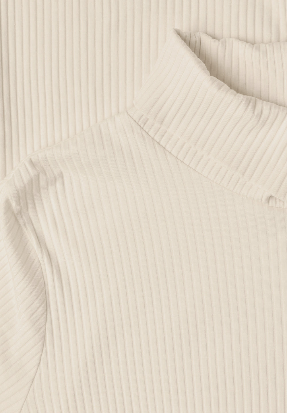 basic big rib roll neck shirt, pure beige 17931 Bild 2