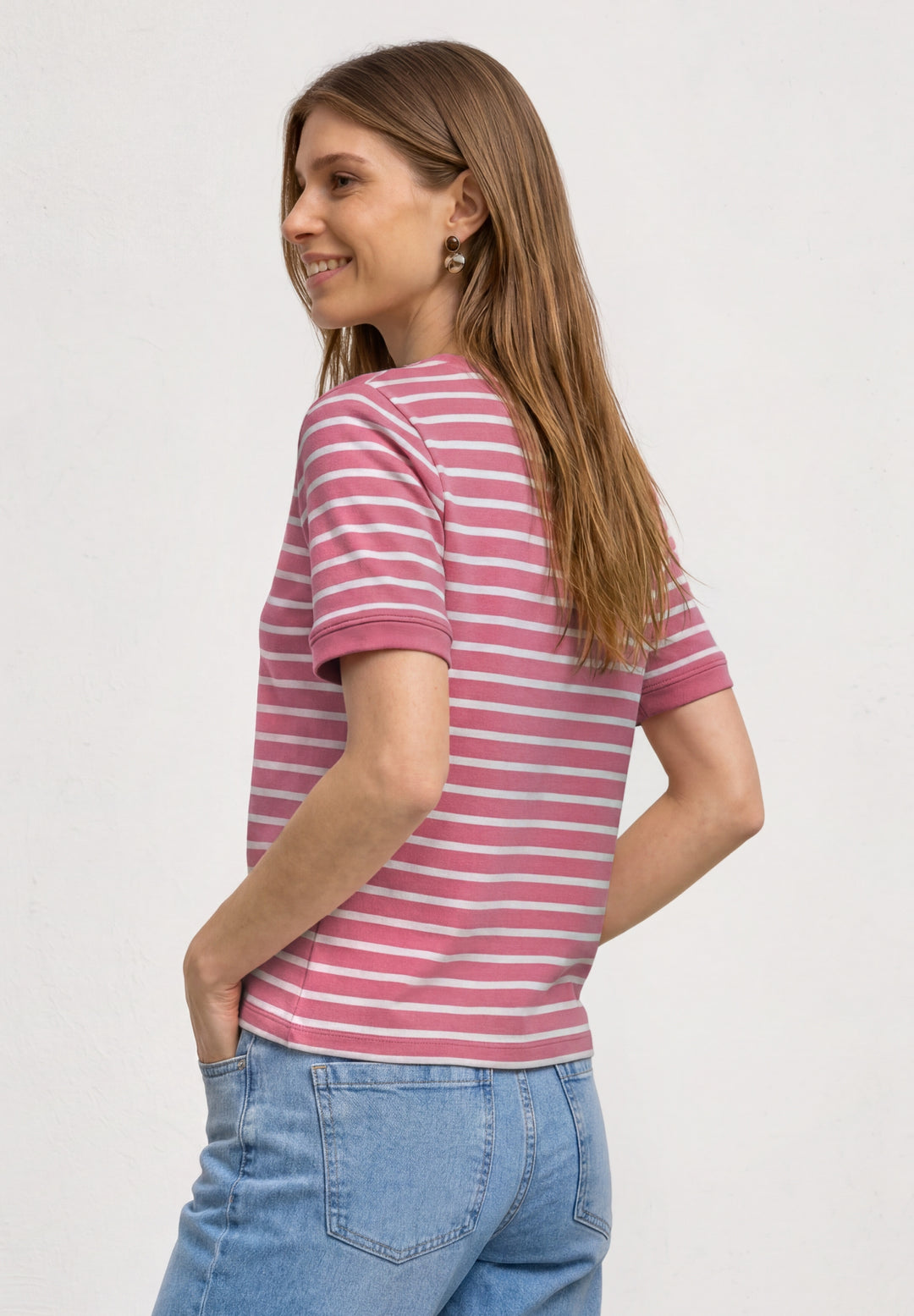 basic yds u-boat shirt, blush berry 27846 Bild 4