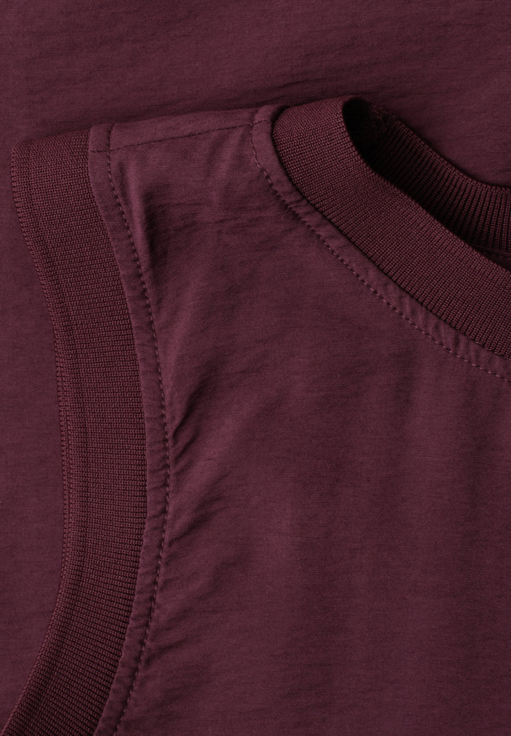 Blousetop w tape detail UNI, rustic rouge 17820 Bild 2