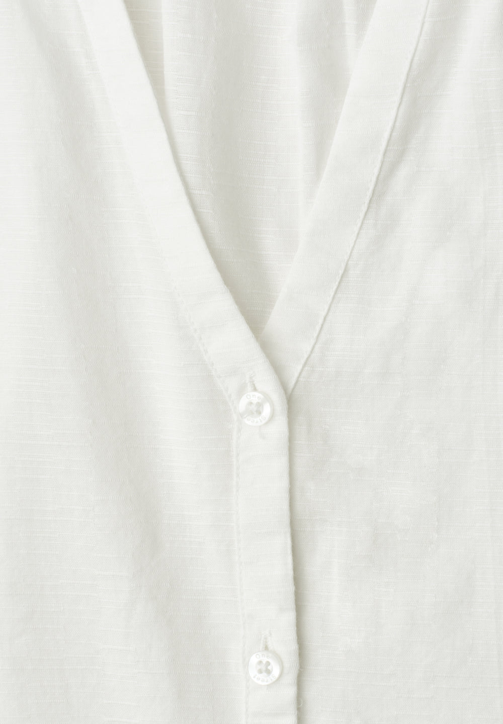 Buttoned splitneck blouse w ta, off white 10108 Bild 2