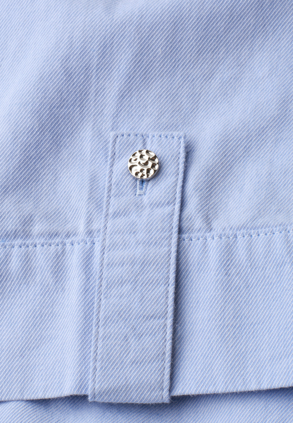 Chambray splitneck shirtcollar, original blue 12289 Bild 2