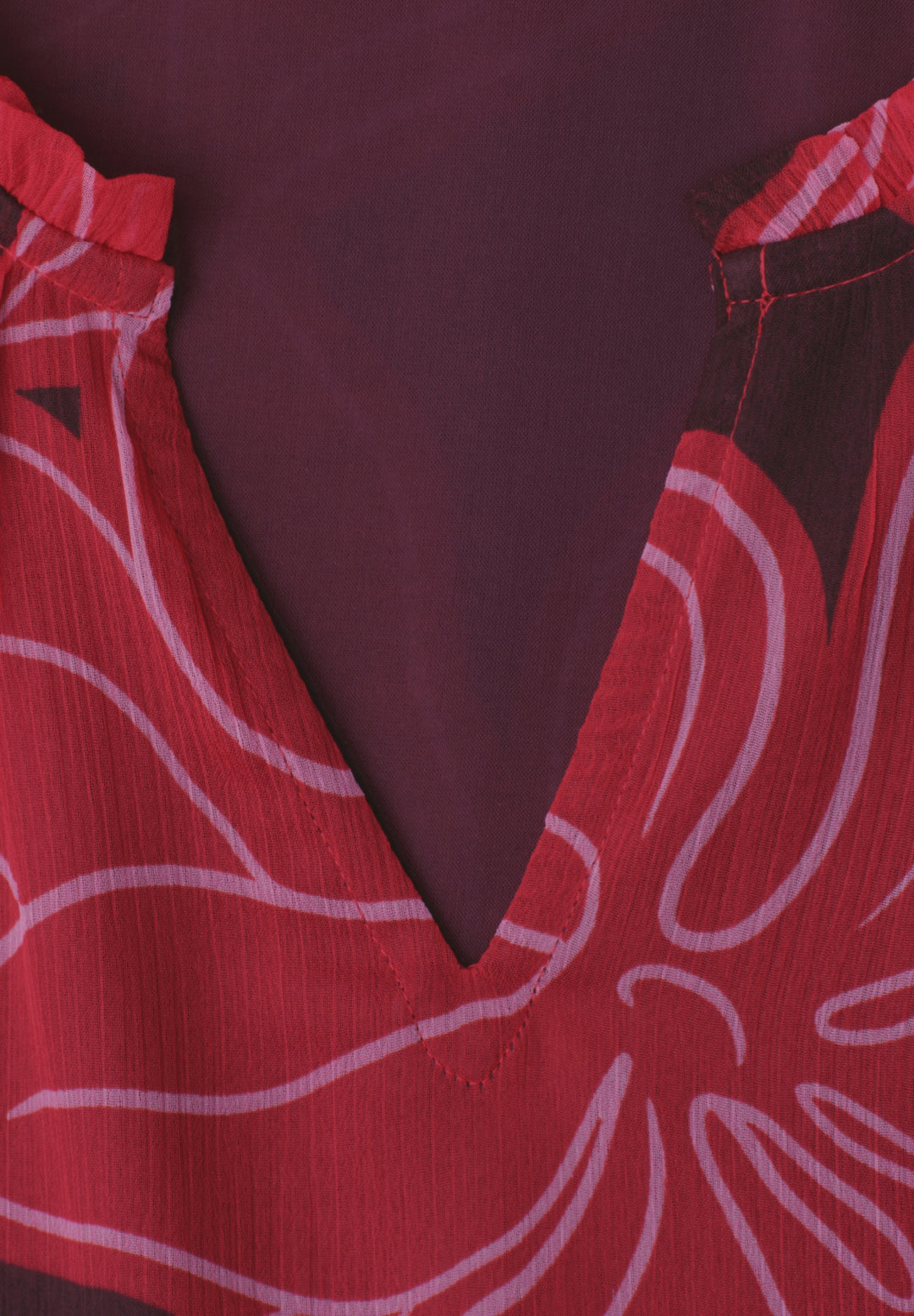 Chiffon Maxi Dress_printed, salsa red 37504 Bild 2
