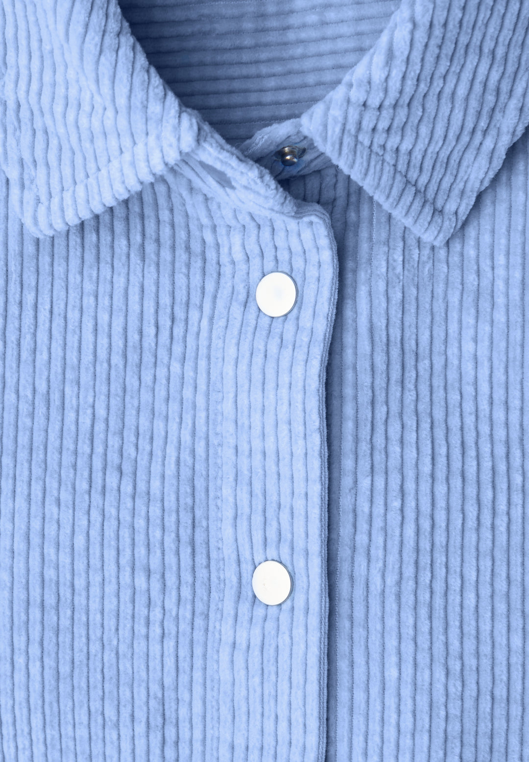 Corduroy longblouse w pressbut, frosted blue 17149 Bild 2