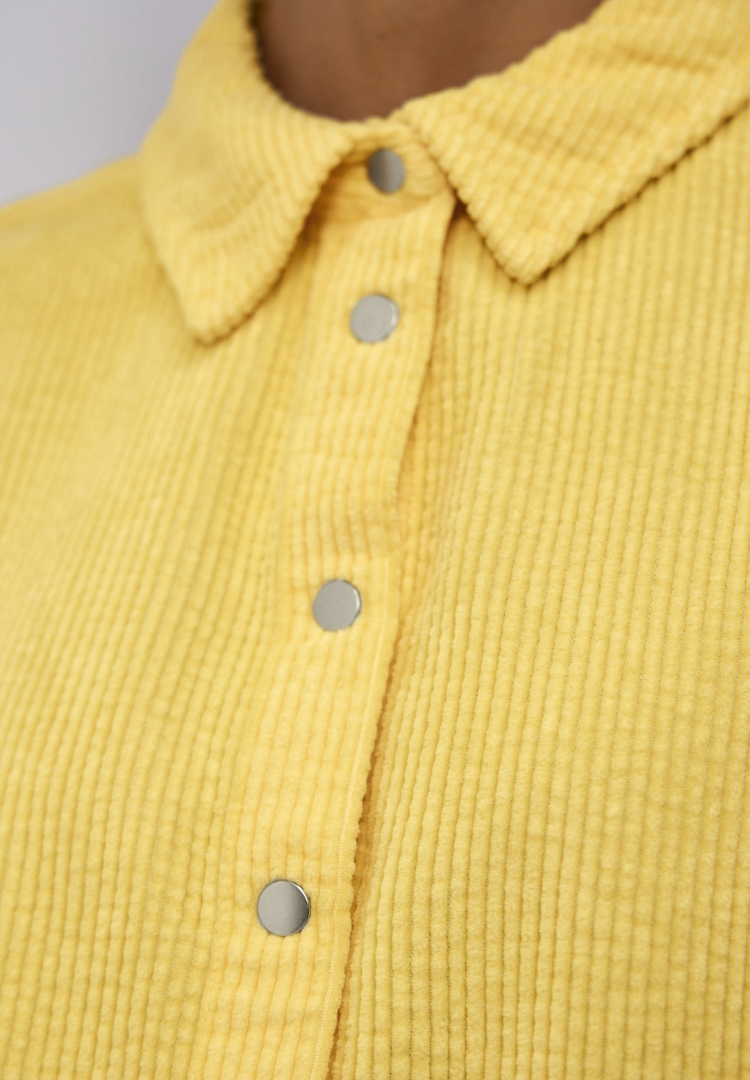 Corduroy shirtcollar blouse w, bloom yellow 17455 Bild 6
