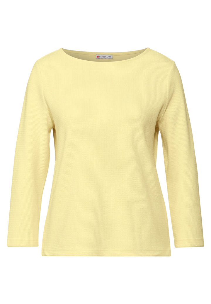 cosy u-boat neck shirt, mellow yellow 16160 Bild 1