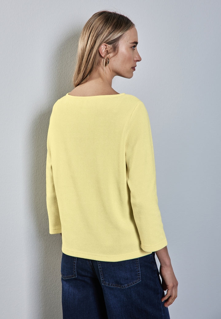 cosy u-boat neck shirt, mellow yellow 16160 Bild 4