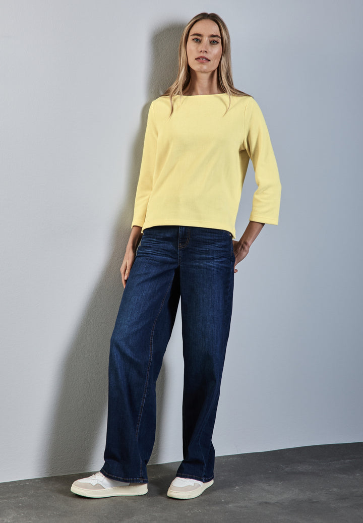 cosy u-boat neck shirt, mellow yellow 16160 Bild 5