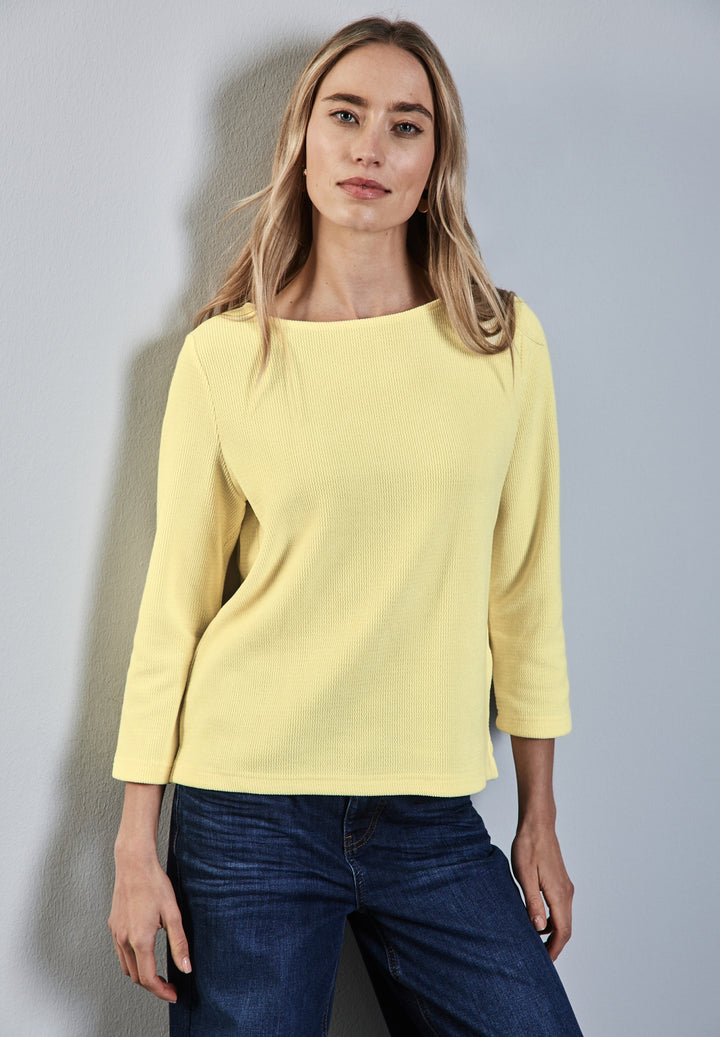 cosy u-boat neck shirt, mellow yellow 16160 Bild 6