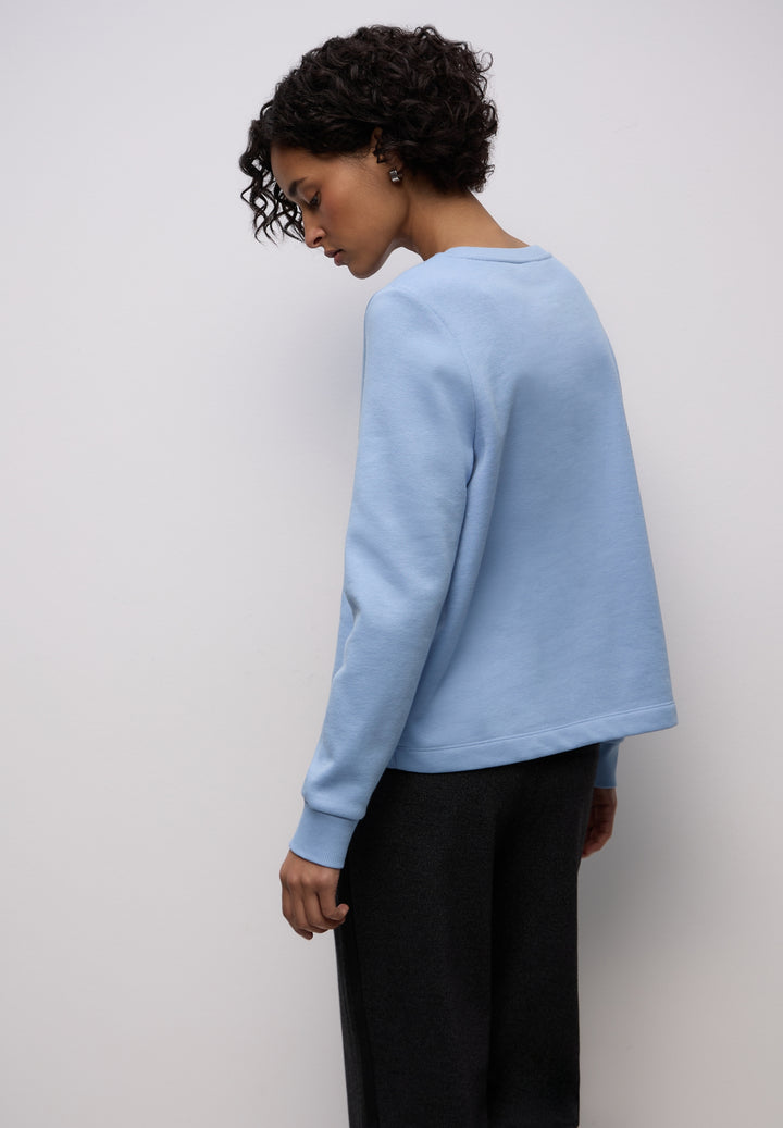 Crewneck w. Artwork, frosted blue 27149 Bild 4