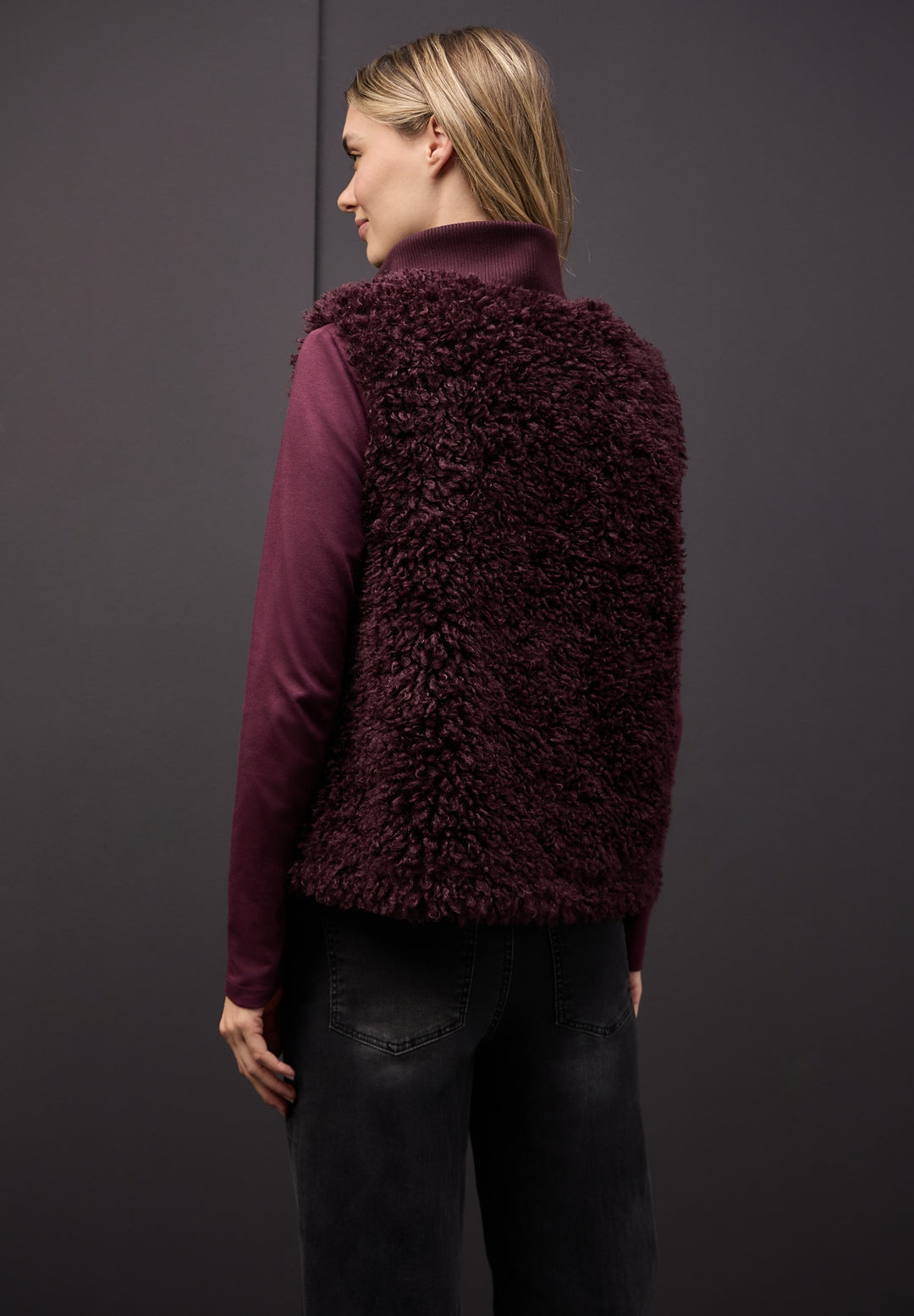 Fake Fur Vest, jazz berry 17151 Bild 4