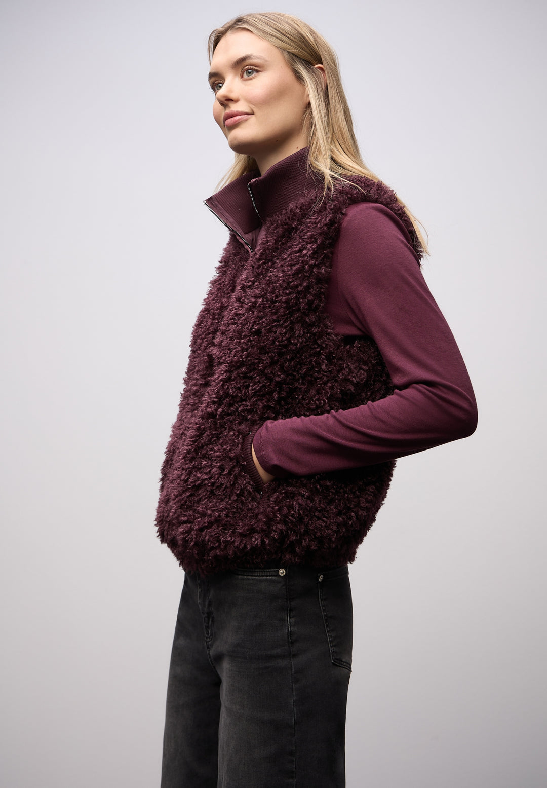 Fake Fur Vest, jazz berry 17151 Bild 6