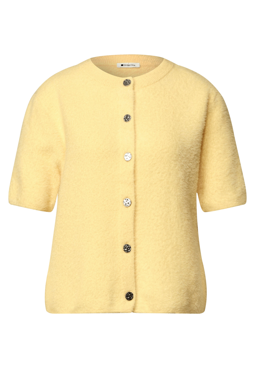 fluffy short sleeve cardigan, sunbeam yellow 18033 Bild 1