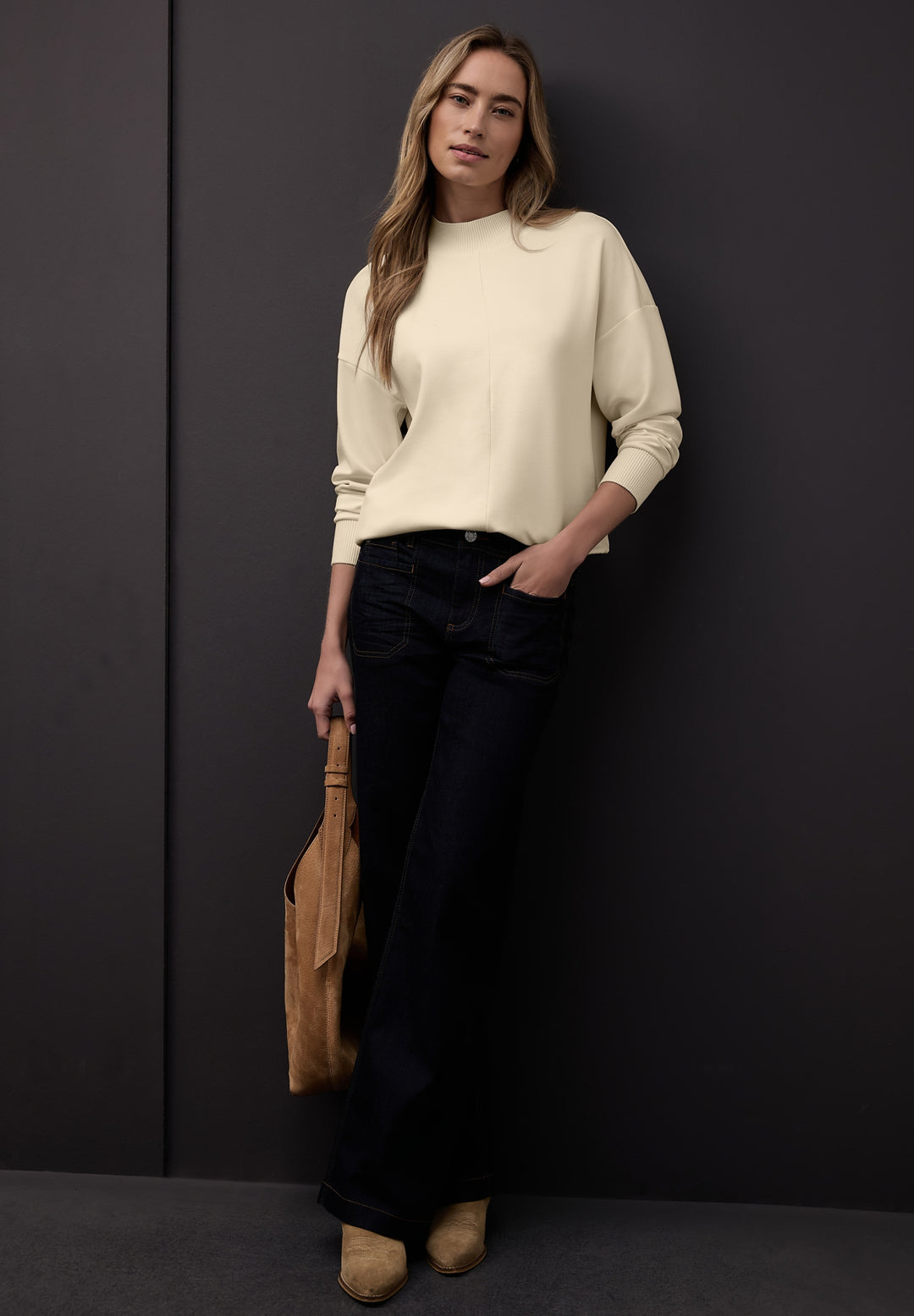 heavy shirt rib details, soft beige 16351 Bild 5