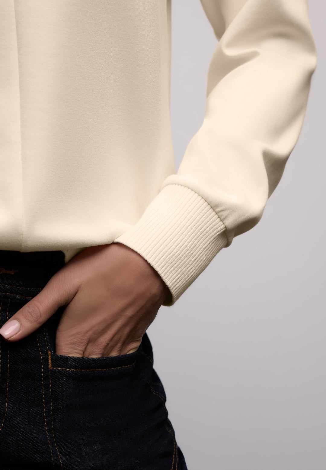 heavy shirt rib details, soft beige 16351 Bild 7