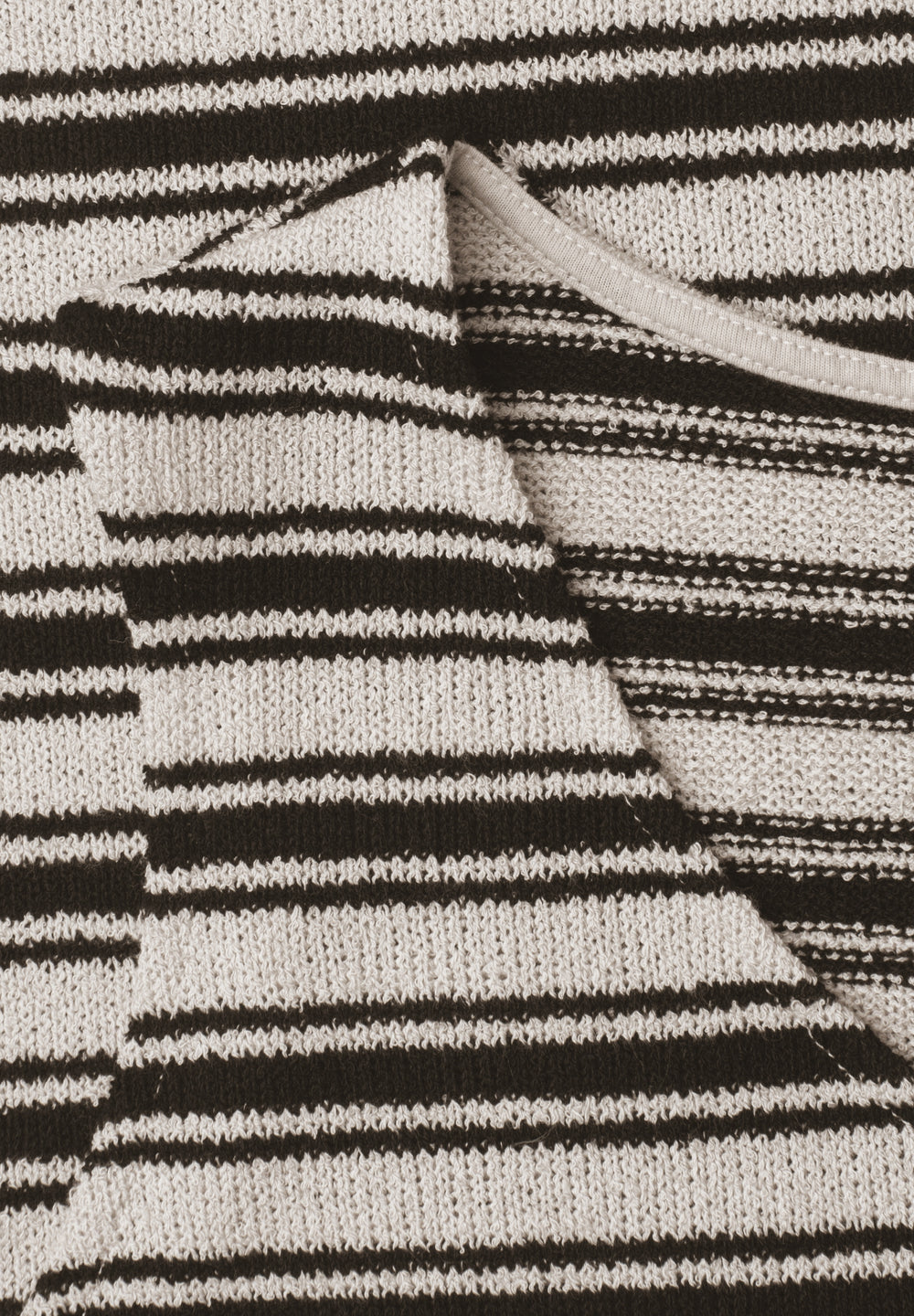 knit look stripe top, Black 20001 Bild 2