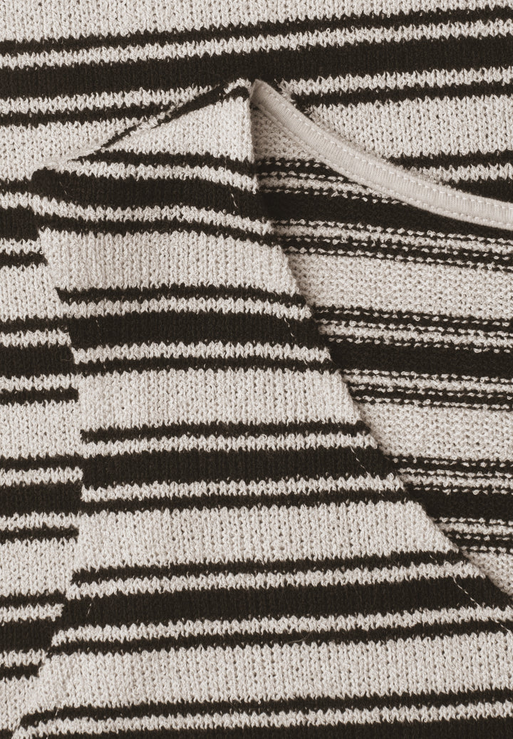 knit look stripe top, Black 20001 Bild 2