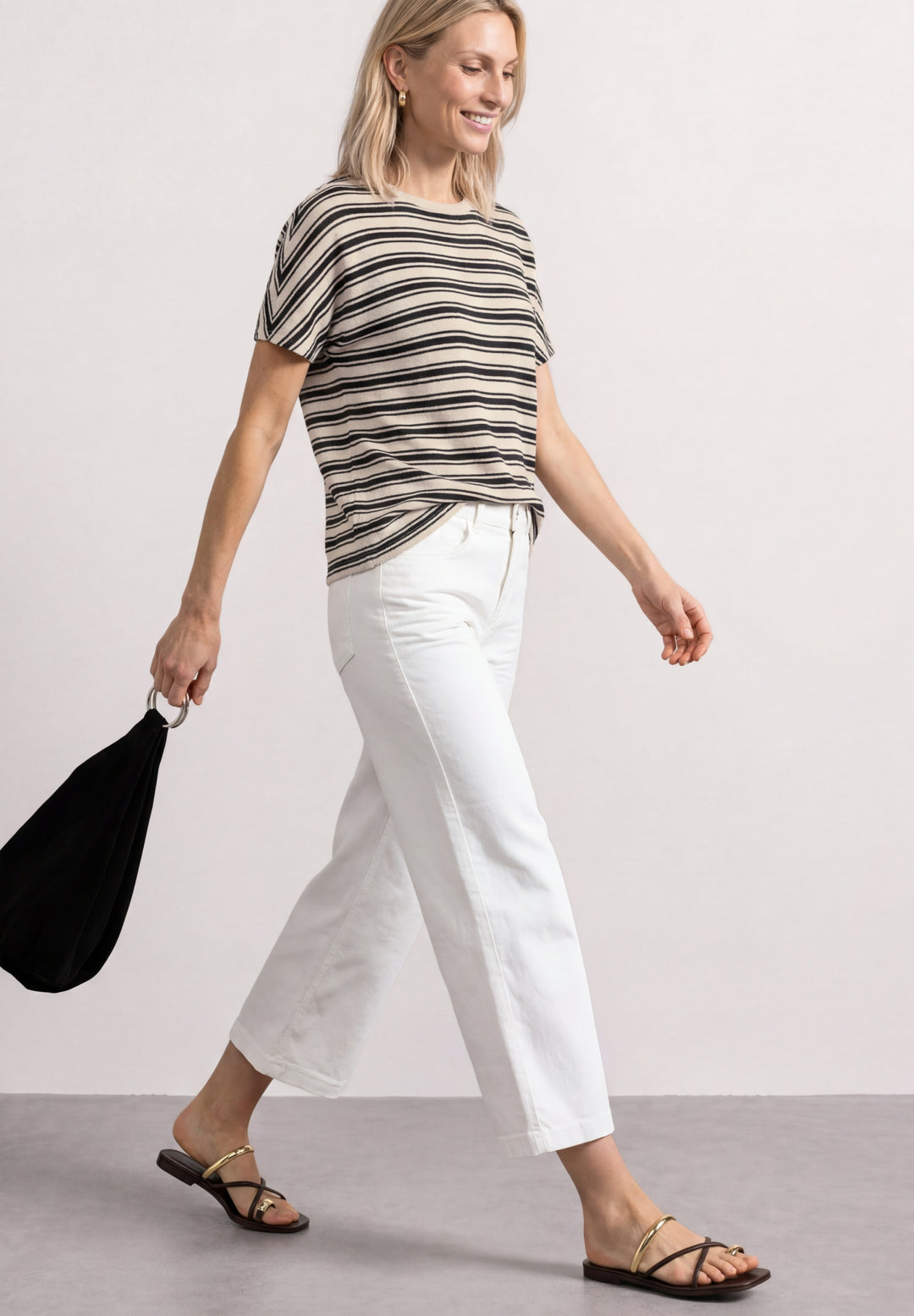 knit look yds stripe shirt, Black 20001 Bild 5