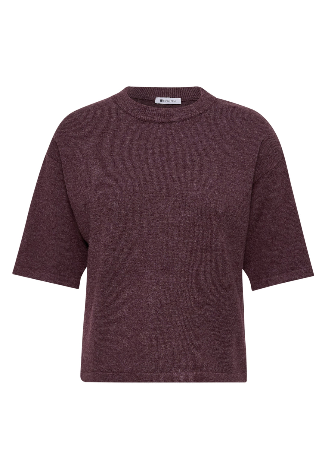 LTD_QR_3/4 sleeve basic sweate, rustic rouge mel. 17935 Bild 1