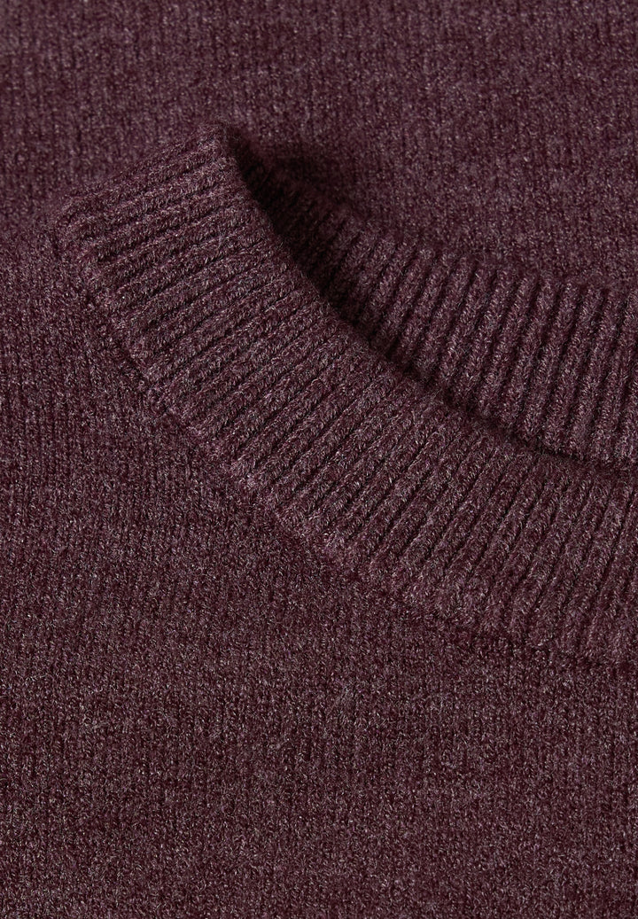 LTD_QR_3/4 sleeve basic sweate, rustic rouge mel. 17935 Bild 2