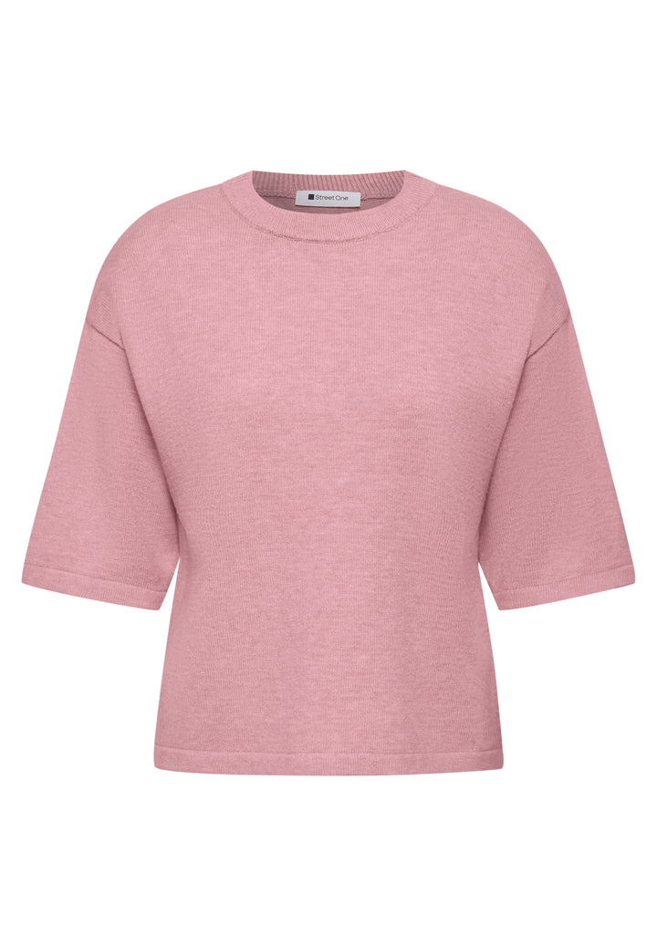 LTD_QR_3/4 sleeve basic sweate, vintage blush mel. 17936 Bild 1