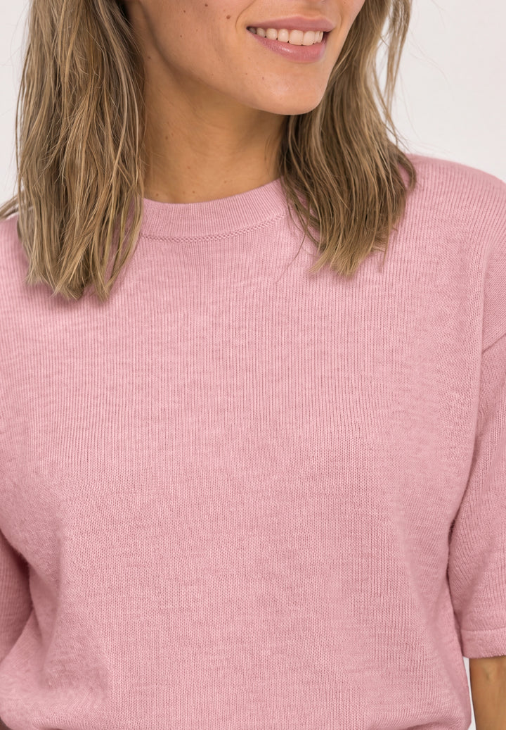 LTD_QR_3/4 sleeve basic sweate, vintage blush mel. 17936 Bild 5