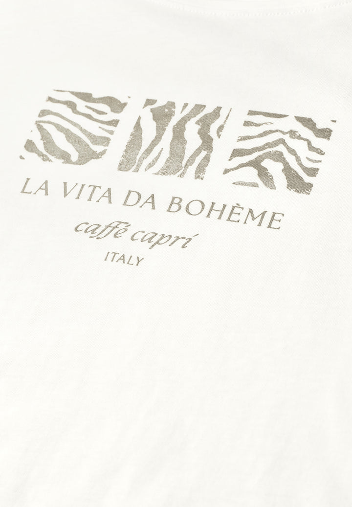 LTD QR basic pearl print shirt, off white 20108 Bild 2