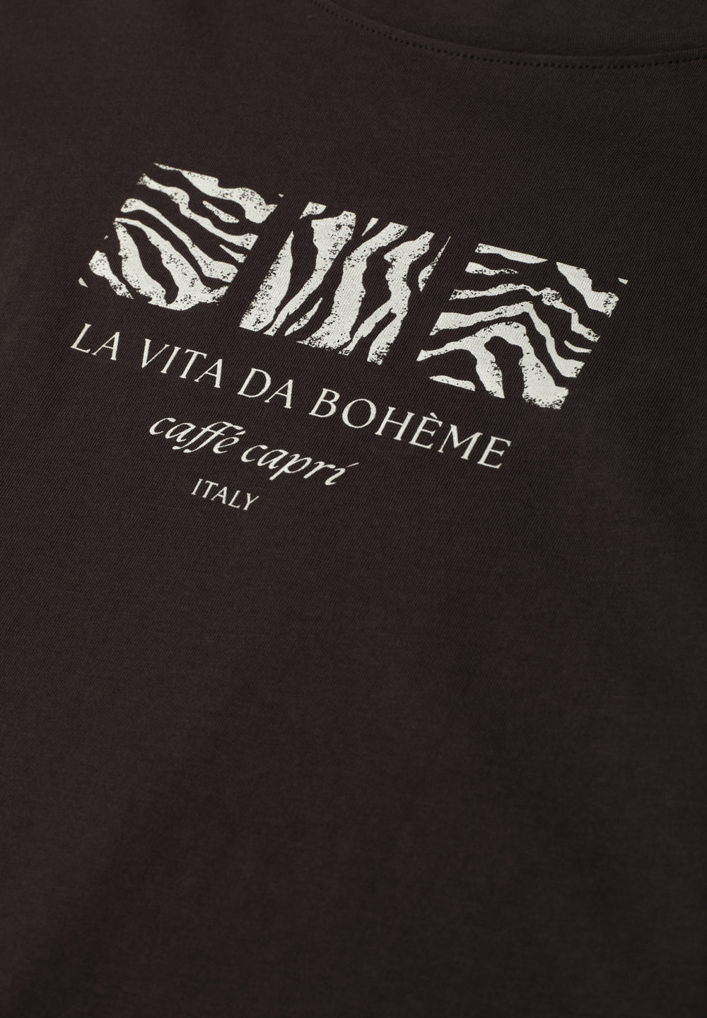 LTD QR basic pearl print shirt, espresso brown 27276 Bild 2