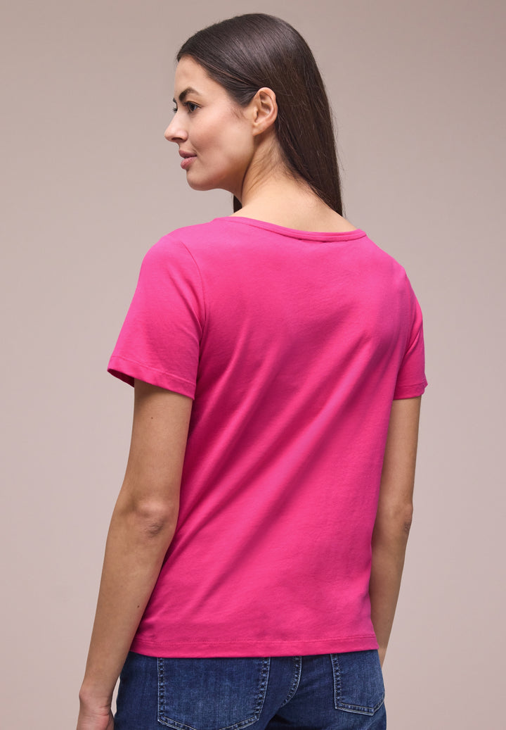 LTD QR basic pearl print shirt, magenta dream 27281 Bild 4