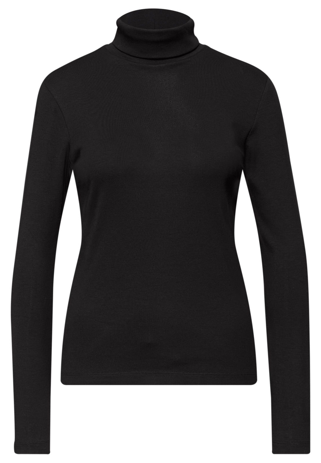 LTD QR basic rib roll neck shi, Black 10001 Bild 1