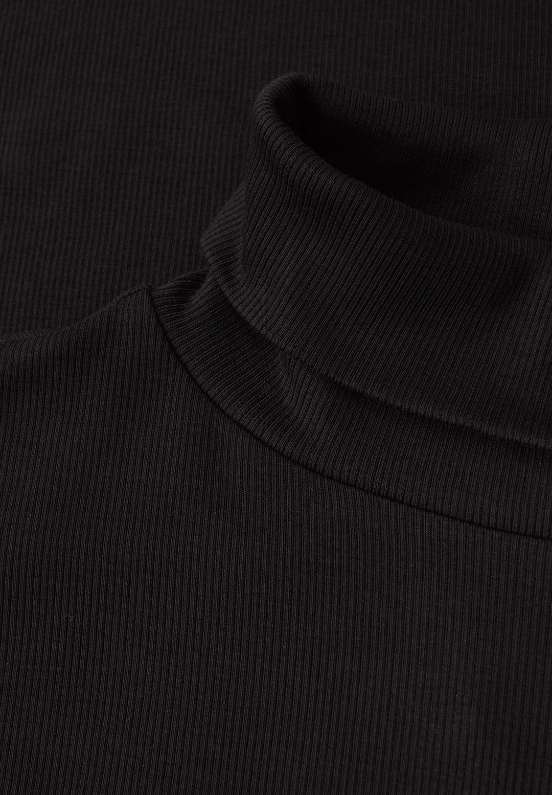LTD QR basic rib roll neck shi, Black 10001 Bild 2