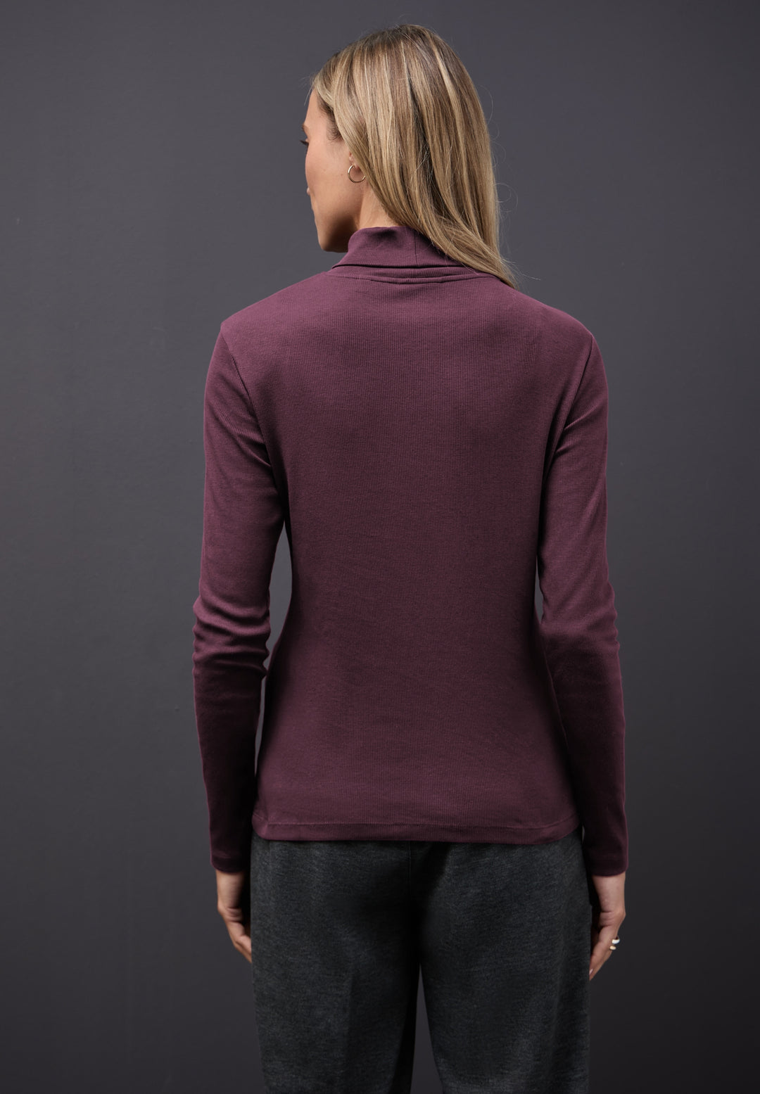 LTD QR basic rib roll neck shi, jazz berry 17151 Bild 4