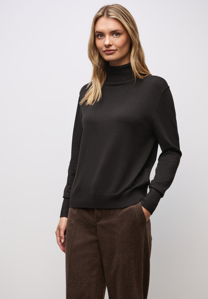 LTD QR_basic roll-neck, darkest brown 17103 Bild 7